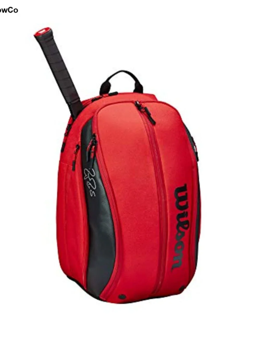 Tennis Backpack Racket Bag, Holds 2 Rackets, Padded Straps, Polyester